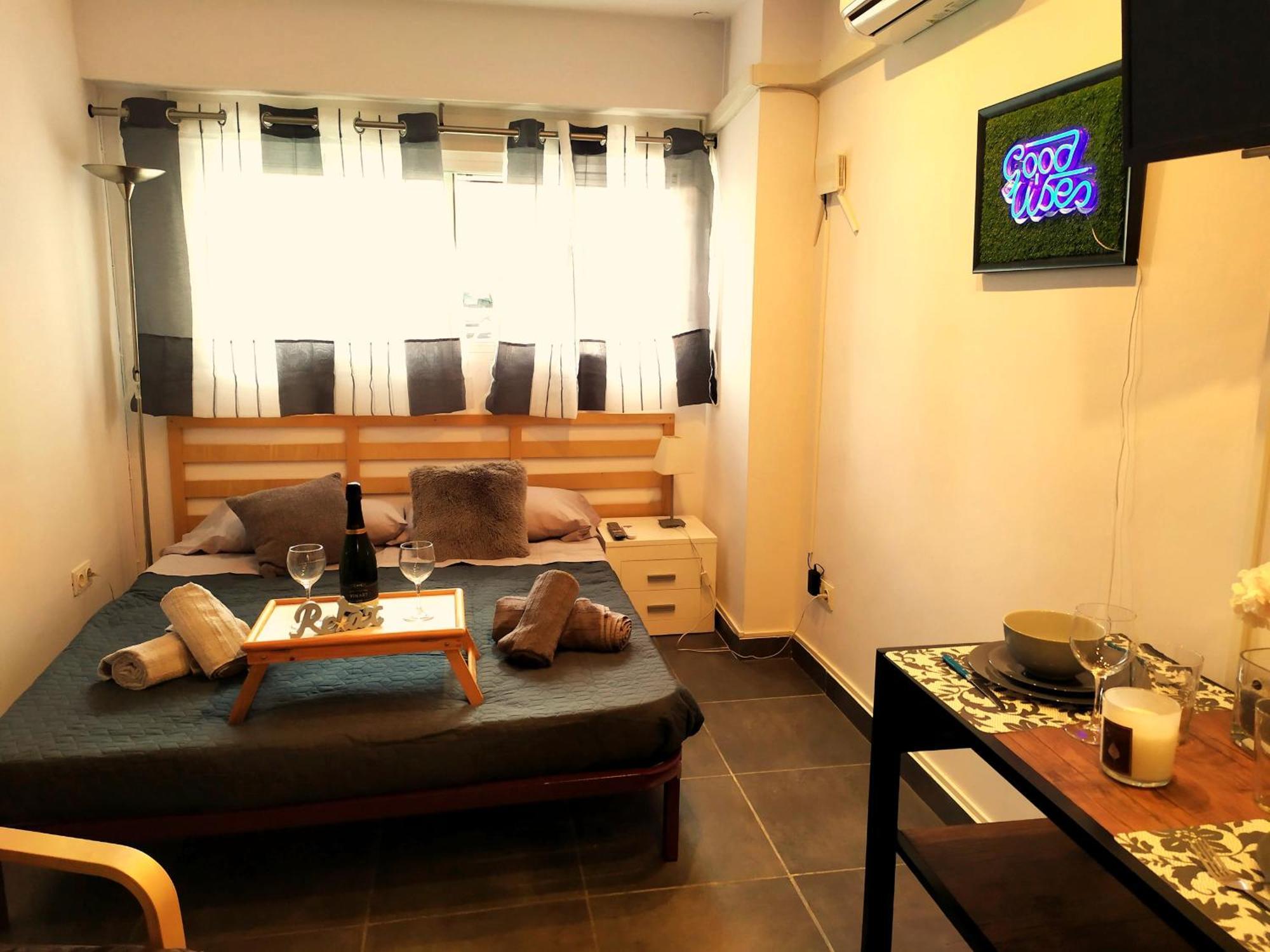 Estudio Reformado Y Centrico Con Piscina Y Wifi Acepta Mascotas Benidorm Eksteriør bilde